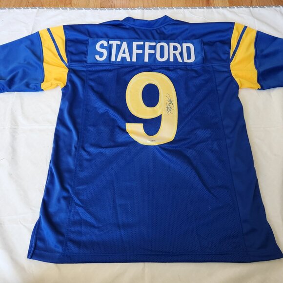 Matthew Stafford signed Los Angeles Rams Custom Jersey w/COA